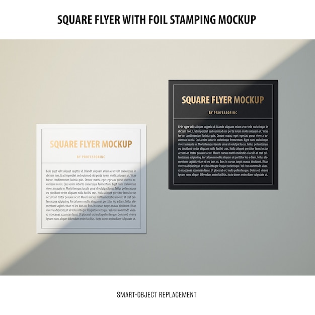 Square flyer mockup