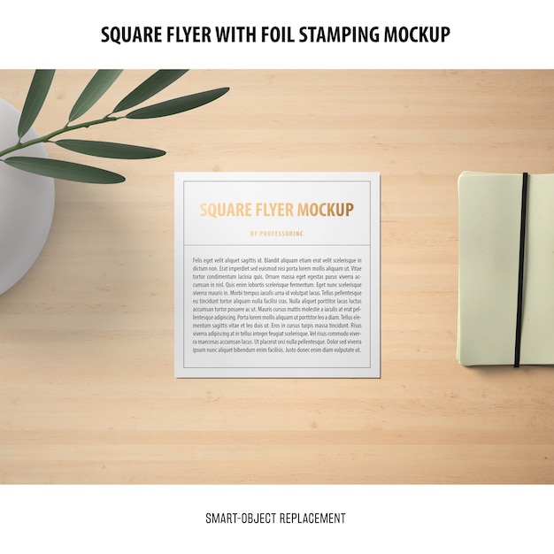 Square flyer mockup