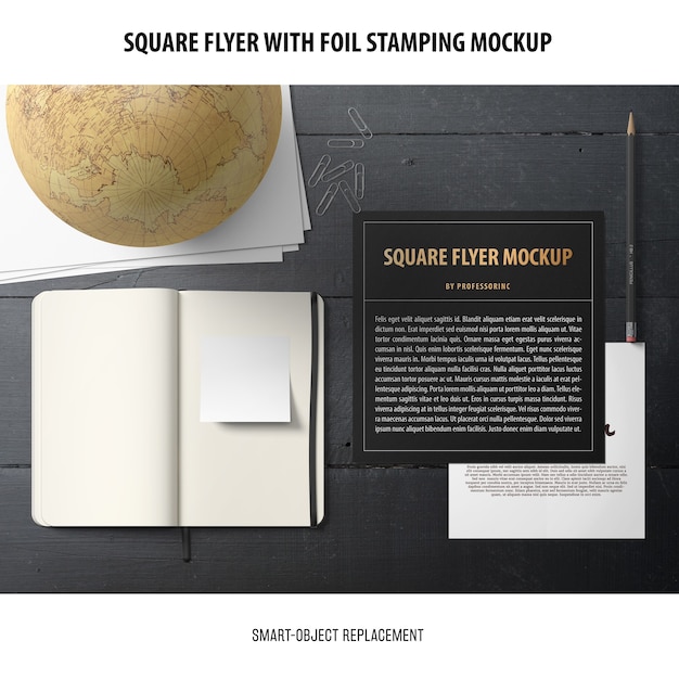 Square flyer mockup