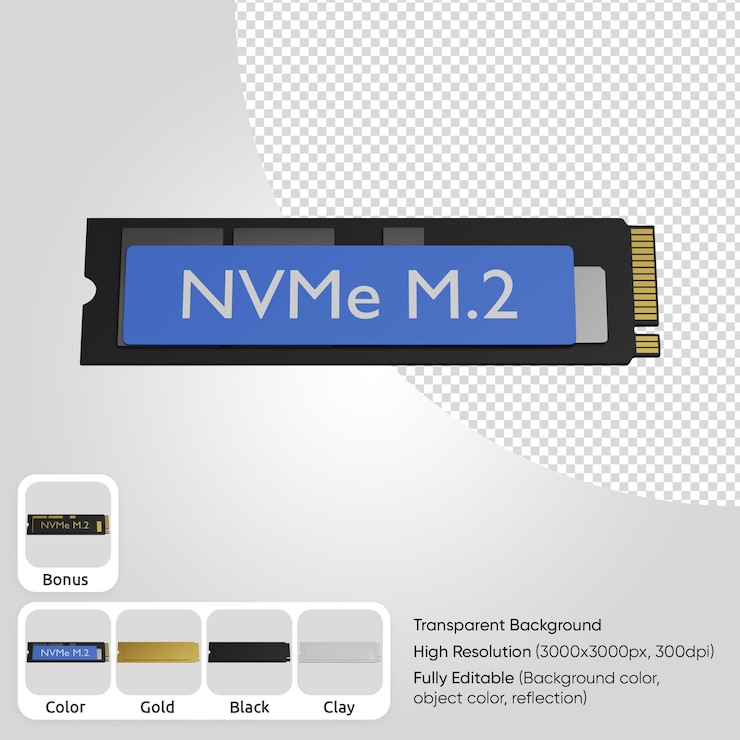 PSD grátis ssd 3d nvme