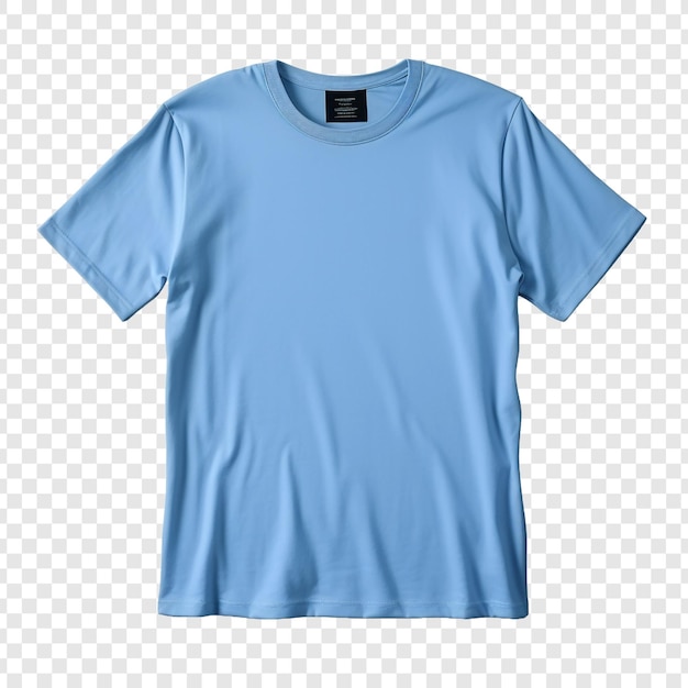 PSD grátis t-shirt com cor azul isolada em fundo transparente