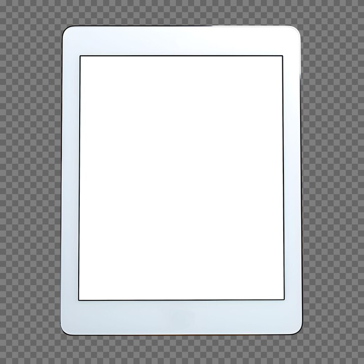 PSD grátis tablet branco psd com modelo de tela em branco