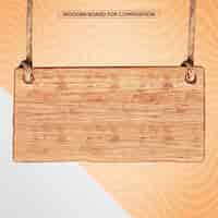 PSD grátis tábua de madeira para composição