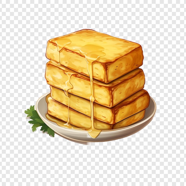 Tamagoyaki isolado em fundo transparente