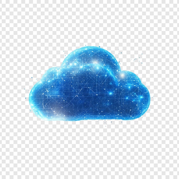 Tecnologia digital de rede de computação em nuvem azul