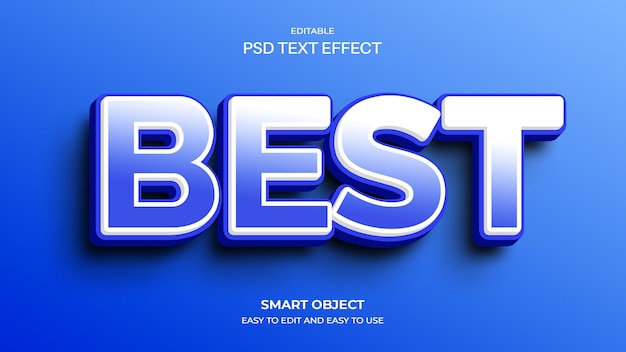 PSD grátis texto com estilo 3d