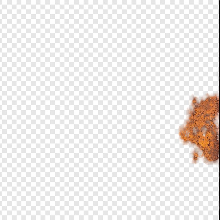 PSD grátis textura de ferrugem em fundo transparente elemento de design grunge perfeito para sobreposições ou fundos