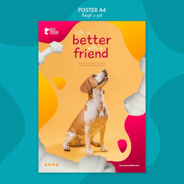 Todo animal de estimação precisa de um modelo de cartaz em casa