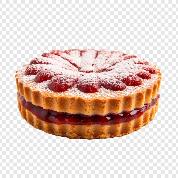 PSD grátis torta linzer isolada em fundo transparente