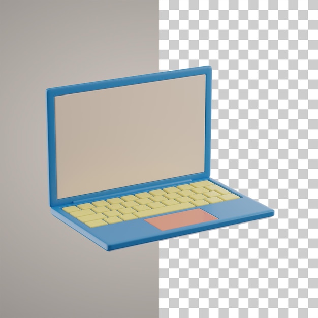 Traçado de recorte de laptop 3D