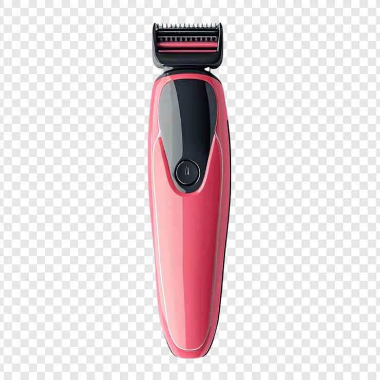 PSD grátis trimmer de cabelo elétrico rosa ferramenta de higiene moderna