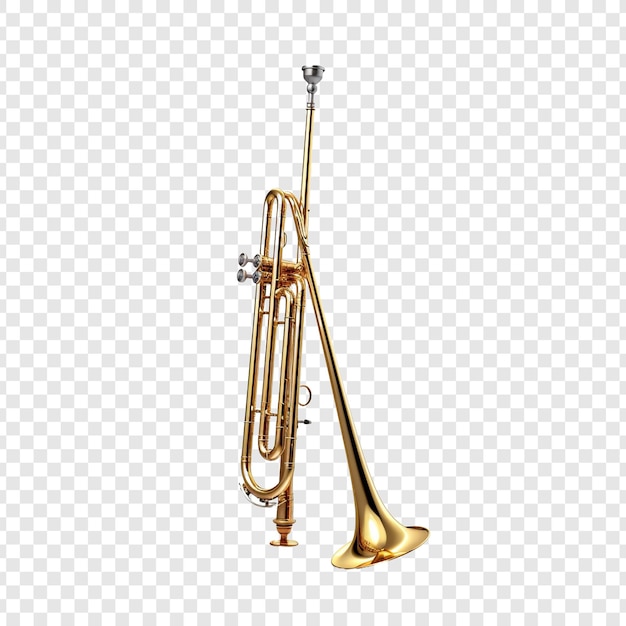 Trombone isolado em fundo transparente