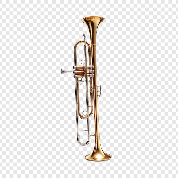 Trombone isolado em fundo transparente