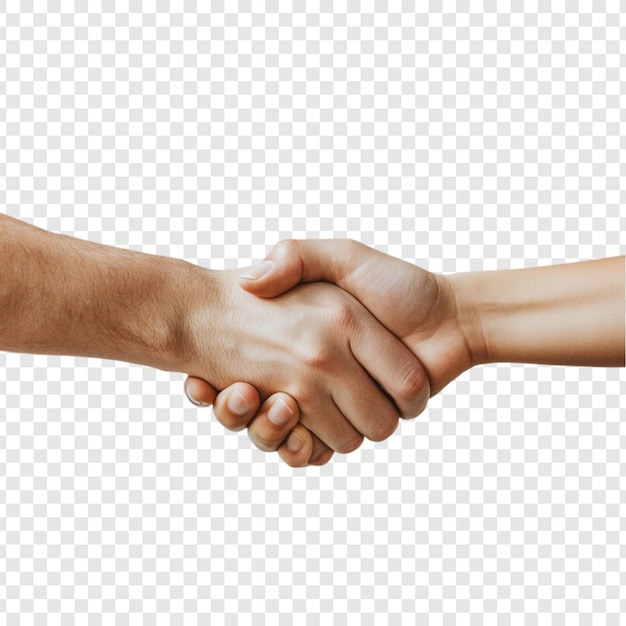 Um aperto de mão firme, símbolo de acordo, confiança e unidade
