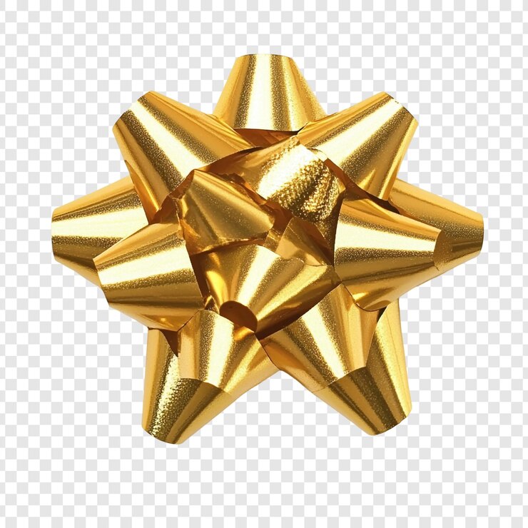 PSD grátis um arco de ouro espumante decoração de presente festivo