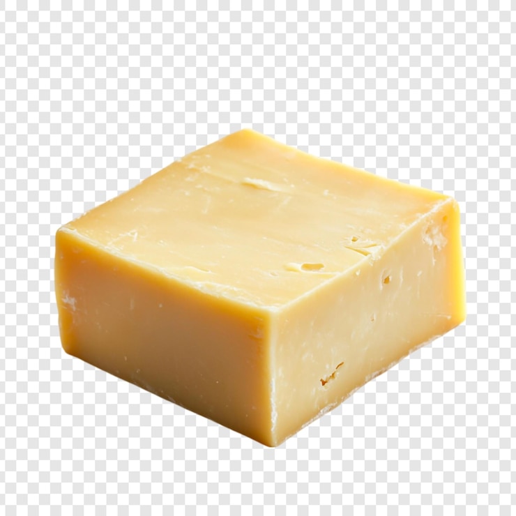 PSD grátis um close-up de um bloco de queijo amarelo cremoso