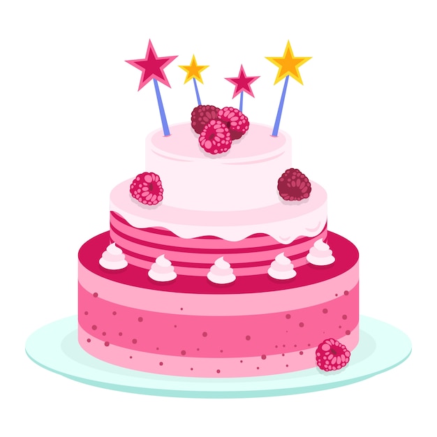 Um delicioso bolo de aniversário decorado.