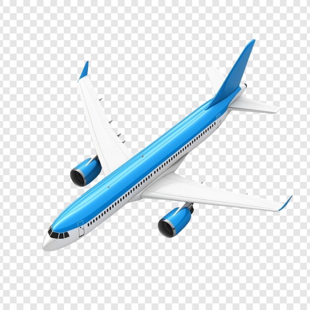 Um impressionante avião azul voando pelo céu