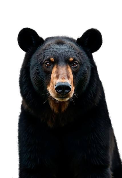 Um urso adorável isolado.