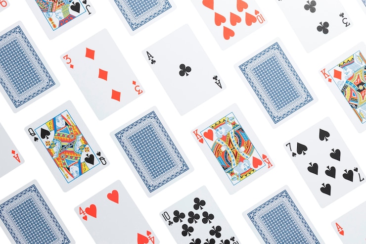 PSD grátis um zoom em cartas de jogo