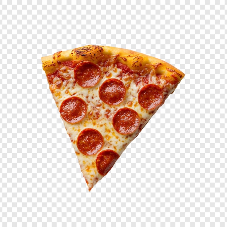 PSD grátis uma deliciosa fatia de pizza de pepperoni