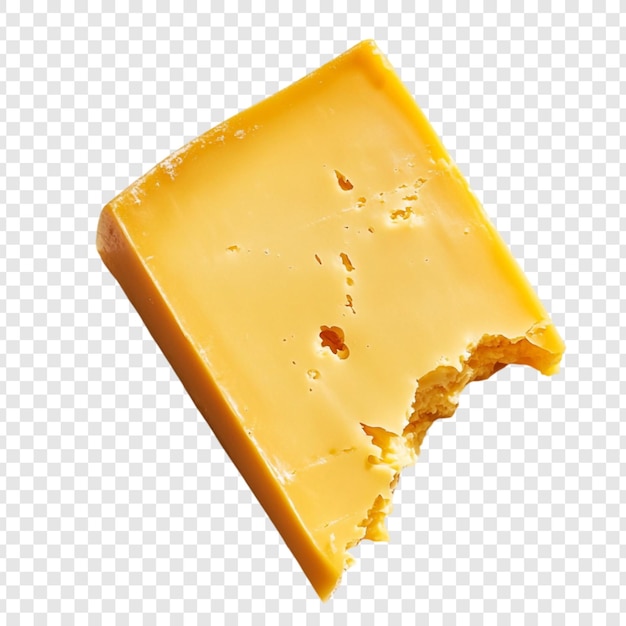 Uma deliciosa mordida de queijo cheddar envelhecido