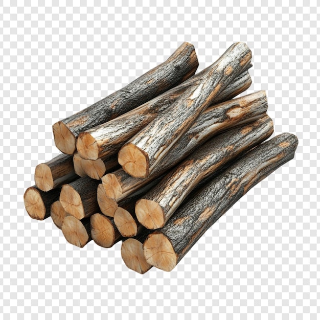 Uma pilha de lenha rústica pronta para um fogo aconchegante calor e conforto