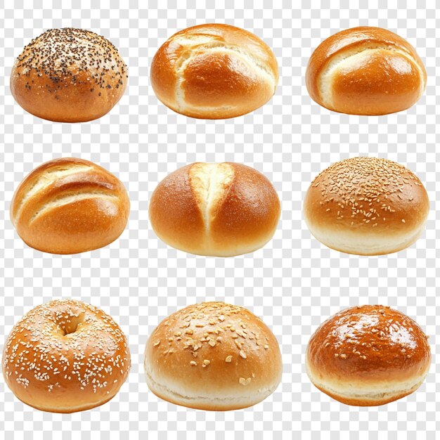 Uma variedade de deliciosos pães e bolinhos
