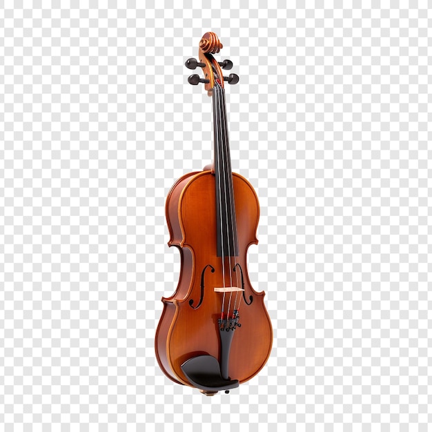 Violino isolado em fundo transparente