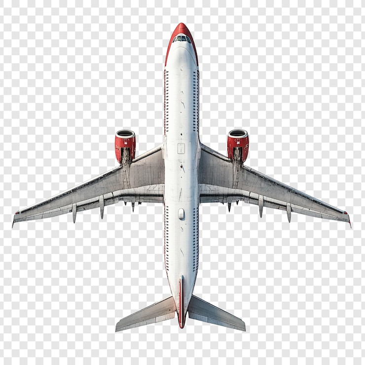 PSD grátis vista aérea de um avião