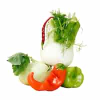 PSD grátis vista de legumes frescos e saudáveis