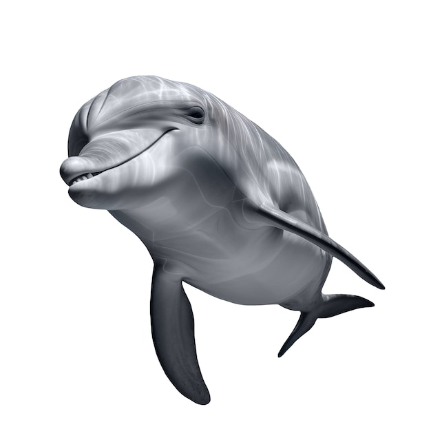 PSD grátis vista do animal golfinho