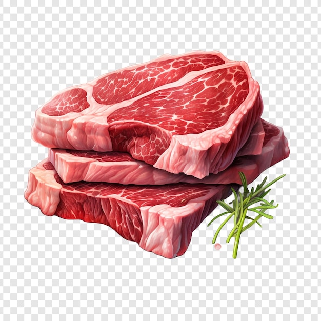 PSD grátis wagyu isolado em fundo transparente