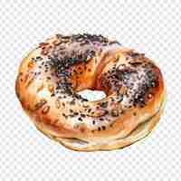 PSD grátis wood fired montreal bagel isolado em fundo transparente