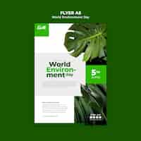 PSD grátis world environment day template design