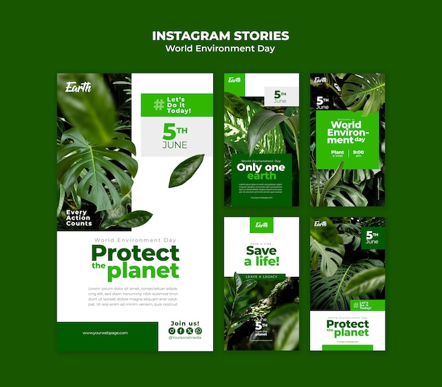 PSD grátis world environment day template design