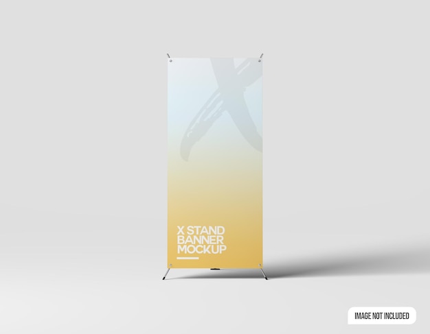 X stand banner mockup