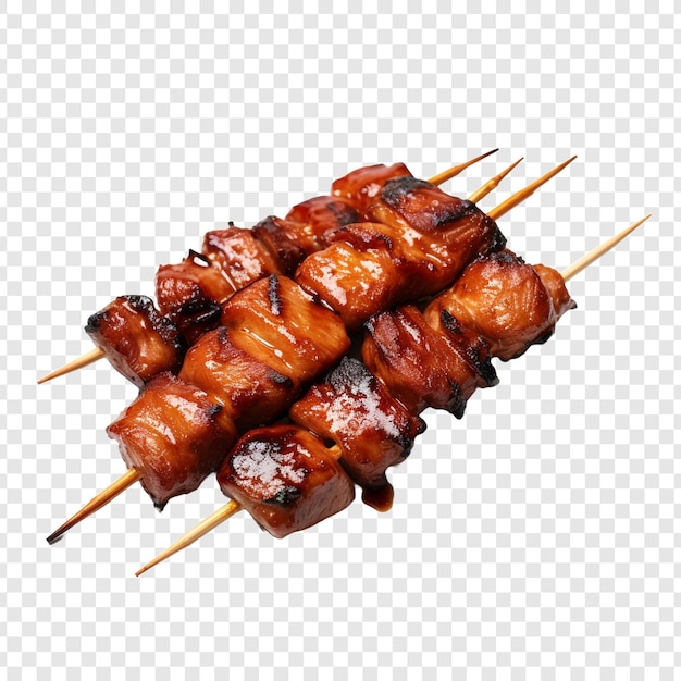 Yakitori isolado em fundo transparente