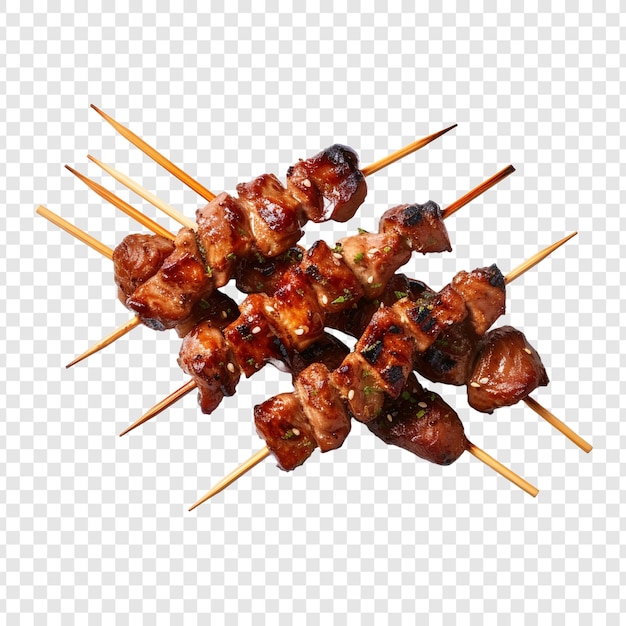 PSD grátis yakitori isolado em fundo transparente