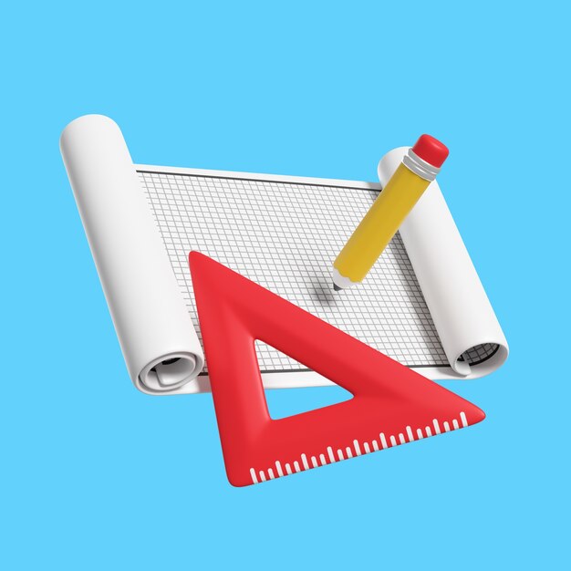 3d icon for construction field