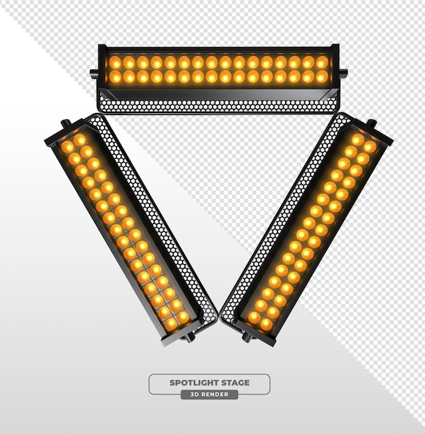 3d render of stage spotlight lighting equipment
