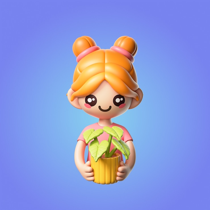 Miễn phí PSD 3d rendering of spring icon design