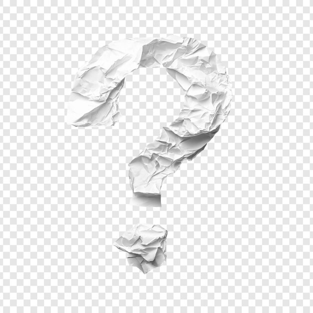 A Crumpled Paper Question Mark