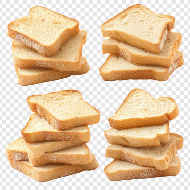 Bốn Chồng Bánh Mì Nướng Vàng Ruộm