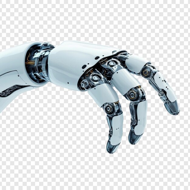 Closeup of a Futuristic Robotic Hand Reaching Advanced Technology and Artificial Intelligence