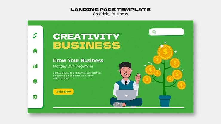 Miễn phí PSD flat design creative business template