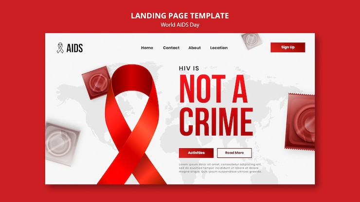 Miễn phí PSD mẫu thiết kế ngày thế giới phòng chống aids