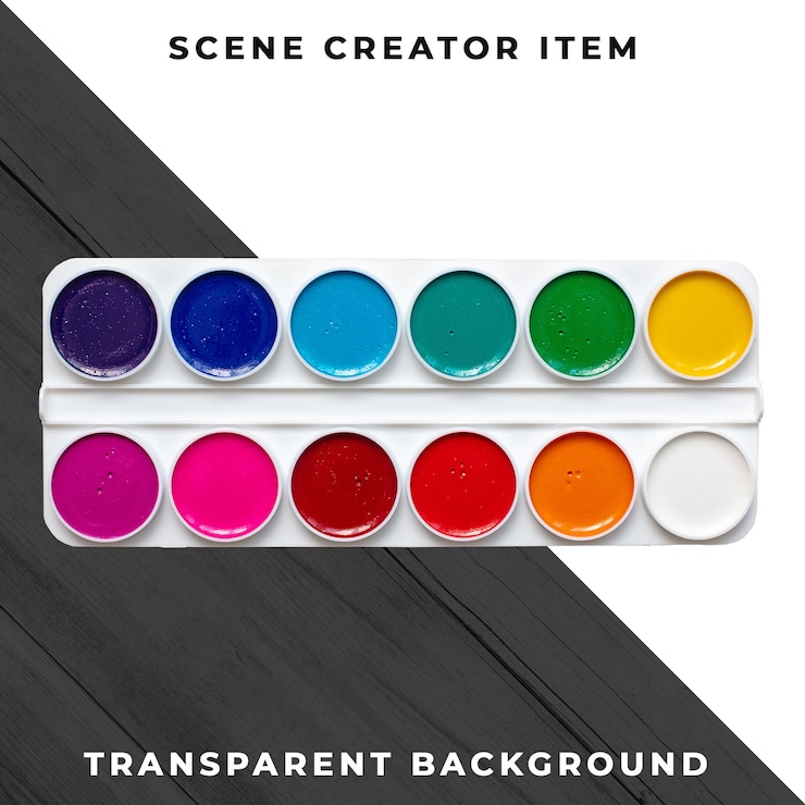 Miễn phí PSD watercolor object transparent psd
