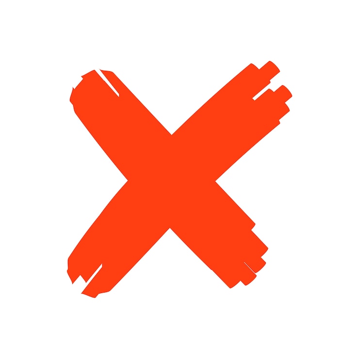 Miễn phí PSD x symbol isolated