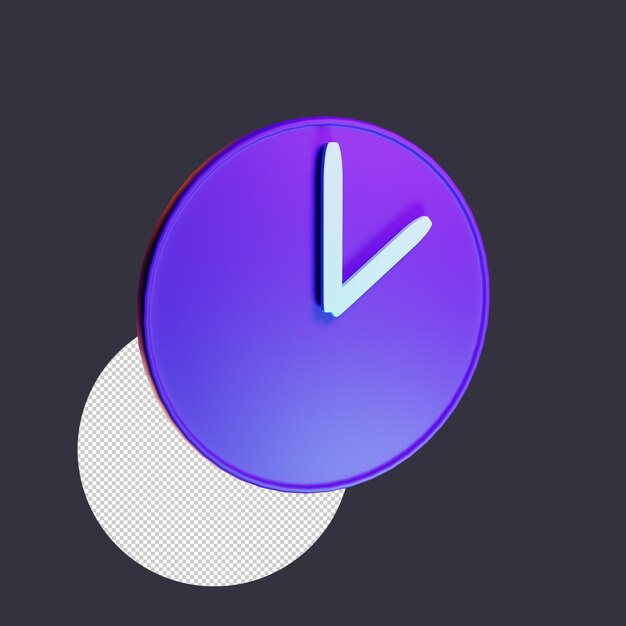 PSD 02.00 reloj icono 3d